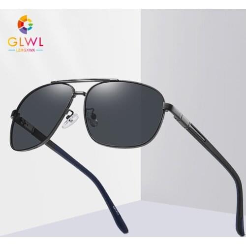 Sun Glasses Men Fashion 2021 Polarized Black Sunglasses Male Drive Eyeglasses Brand Designer Pilot Shade Outdoor High Quality