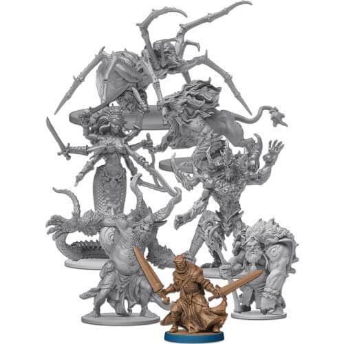 TRPG board game massive darkness miniatures lightbringer KS Exploration big Monster boss Guardian dungeon crawler figures models