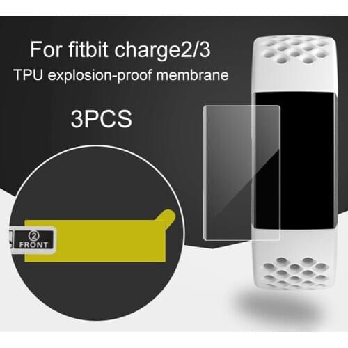 New Arrival 3Pcs Precise TPU Explosion-proof Full Screen покровитель for Fitbit Charge 2/3