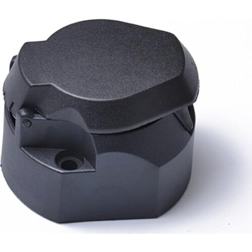 12V 7-Pin Flat Round Trailer Connection Socket European Standard Truck Trailer Link Flat Round Cars Trailer Connector