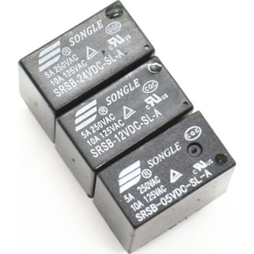 Relays SRSB-05VDC-SL-A SRSB-12VDC-SL-A SRSB-24VDC-SL-A 5V 12V 24V 5A/250VAC 4PIN