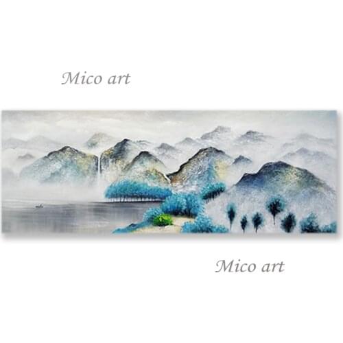 Hand-painted Mountain Outdoor Landscape Paintings Wall Hangings Art Picture On Canvas Modern Living Room Decor Wall Art Panel