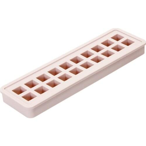 Silicone ice tray with lid creative ice cream mold household ice cube mold ice box baby frozen food supplement box DIY Icecream