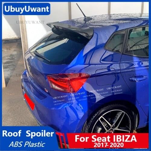 UBUYUWANT For VW Seat Ibiza FR/TGI 4Doors Hatchback 2017 2018 2019 2020 ABS Platic Rear Roof Spoiler Car Tail Wing Decoration