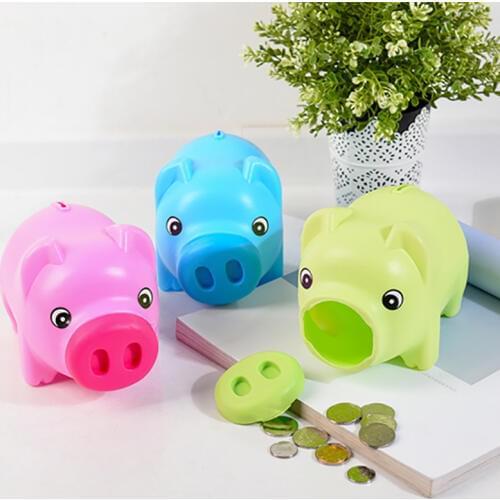1PCS Cartoon Cute Piggy Money Bank Storage Bottles Lastic Drop-Proof Coin Piggy Creative Gift Child Piggy Money Boxes