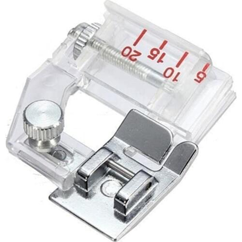 1PC Elastic Band Cloth Edge Cloth Presser Feet Binding Tape Adjustable Bias Presser Foot Sewing Machine Accessories