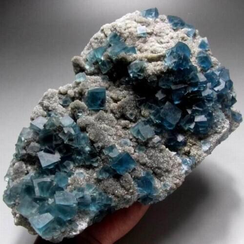 2314g Indigo Blue Fluorite Cluster - crystals and stones healing Mineral specimen Home Decor feng shui decoration