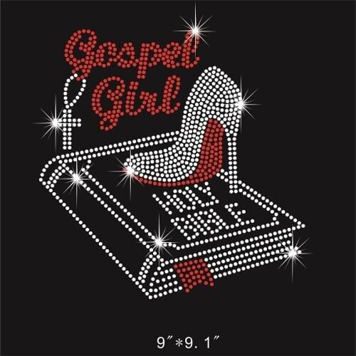 High heel strass applique hot fix motif iron on crystal transfers design hot fix rhinestone designs iron on transfer patches