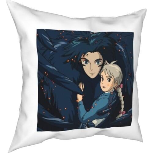 Das Wandelnde Schloss Kissen Covers Bett Auto Ghibli Studio Anime Film Kissen Abdeckung Kissen Abdeckung 40*40cm