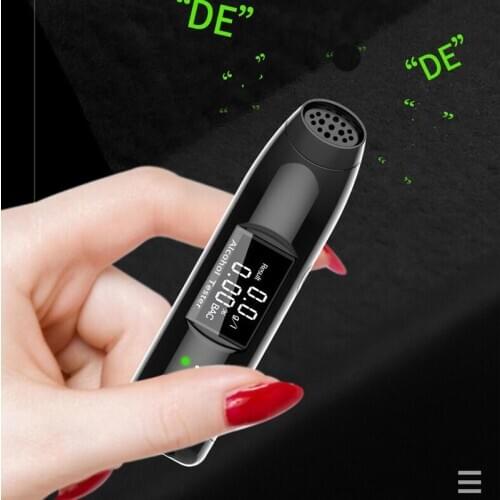 Digital Alcohol Tester Breath Analyzer Test Tool Portable High-precision Breath Tester USB Charging