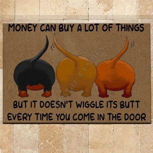 Dachshund Doormat 3D All Ove Printed Non Slip Door Floor Mats Decor Porch Doormat