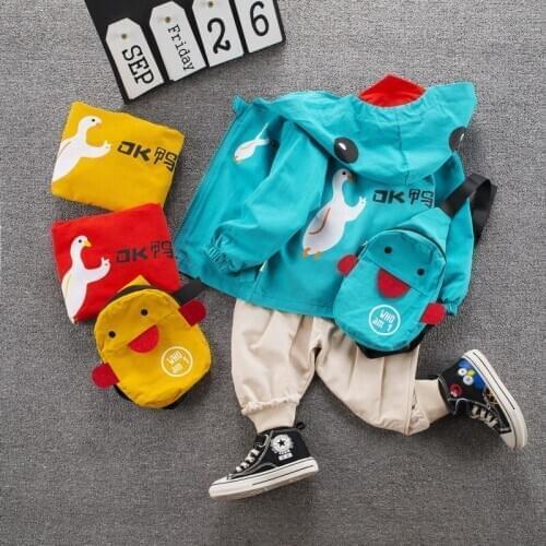 Jchao Brand Kids Clothing Sets Spring Autumn Boys Suit Cotton fashion Hooded jacket Coats Shirts Pants 4Pcs Girls Clothes Set