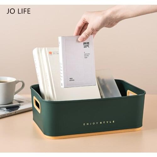 JO LIFE Multifunctional Plastic Cosmetics Storage Box Desktop Stationery Sundries Storage Holder Jewelry Makeup Organizer