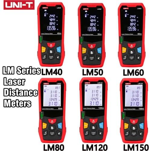 UNI-T LM Series Laser Distance Meters Millimeter Accuracy Physical and Electronics Leveler LM40 LM50 LM60 LM80 LM100 LM120 LM150