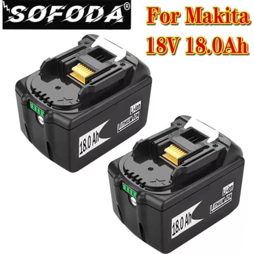 BL1830 18V 18Ah Li-ion Battery For Makita BL1815 BL1835 BL1840 BL1850 BL1860 LXT400 194204-5 194205-3 Cordless Power Tools