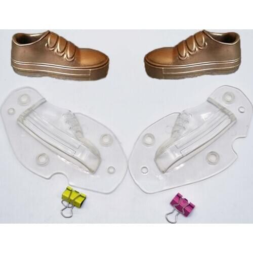 Luyou 1pcs Shoe Plastic Chocolate Mold 3D Candy Cake Molds Cake Decorating Tools Childrens ShoesSugar Craft Accessories FM1737