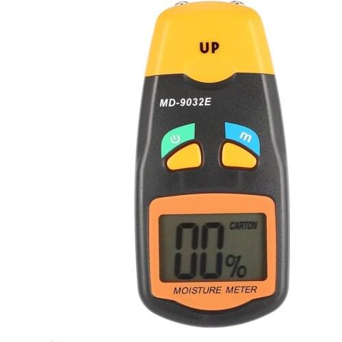 MD-9032E Digital LCD Paper Moisture Humidity Meter Analyzer Hygrometer Timber Damp Detector Tester Range 5% - 40