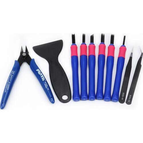 10pcs tools kits Repair knife Tweezers Spade clipper for model deburring Clean-up a8 cr10 ender 3 anycubic UV tornado 3d printer
