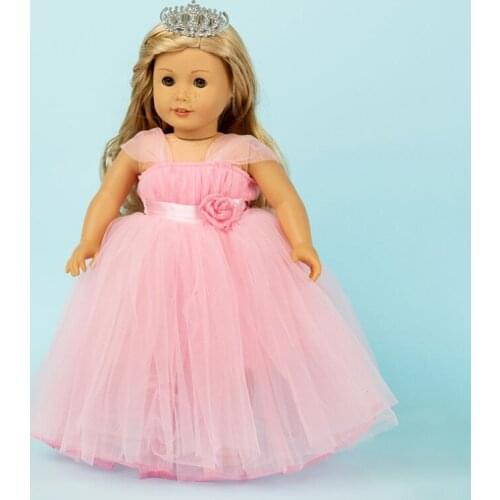 2021 New Wedding dress Fit For American Girl Doll 18 Inch Doll Clothes And Accessories