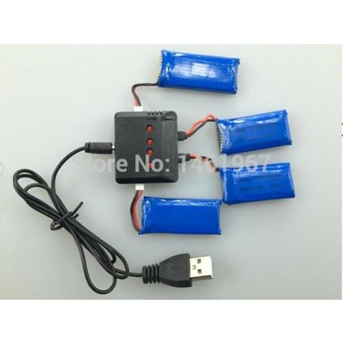 4pcs/lot upgrade Battery 3.7V 500mah YIZHAN X4 6-CH 2.4GHz Remote Control RC Quadcopter sparre parts
