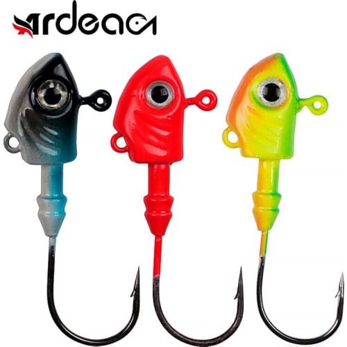 Ardea Lead jJig Head Jighead Hook Bait 10/15/20/40g Jigging Slow Vibrations Swimbait Wobblers Black Minnow Fishing Tackle