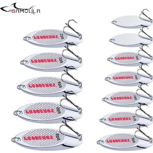 Fishing Spoon Lure Weights 3-60g Metal Fishing Lure Bass Fishing Saltwater Lures Fish Bait Isca Artificial Carp Trout Jig Tackle