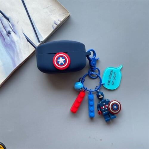 Cute Silicone Earphone Case With Key Chain For SONY WF-1000XM4 Wireless Bluetooth Headphone Protective Cover