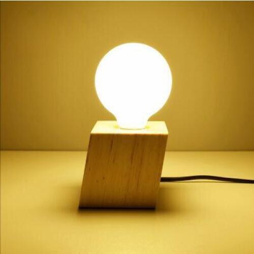 Modern Wood Table Lamps Bedroom Bedside Desk Light Decorative Lights Children Table Lamp for Living Room 220V 110V E27 Lighting