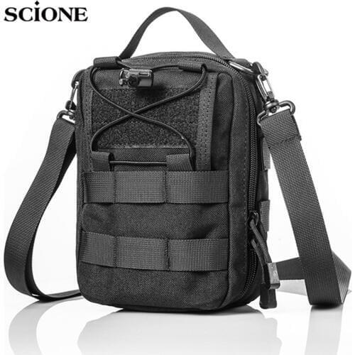 Portable Military Tactical Bag Outdoor Oxford Shoulder Crossbody Bags Waterproof Hunting Camping Army Mochila Molle Pack XA996WA