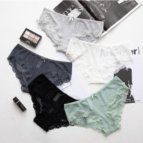 Panties for women cotton Transparent briefs gril sexy lingerie female casual underwear ladies breathable underpants summer panty