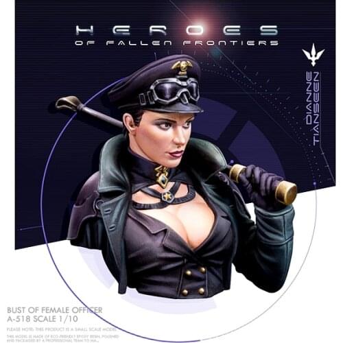 1/10 Resin bust model kits figure colorless and self-assembled A-518