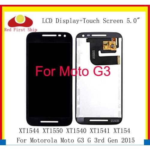 10Pcs/lot LCD For Motorola Moto G3 Display XT1544 XT1543 Touch Screen Digitizer LCD moto G3 Display G 3 XT1540 xt1541 xt1550