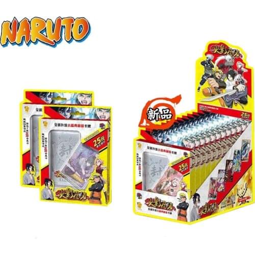 2021 New Genuine Anime Naruto Uzumaki Uchiha Sasuke Haruno Sakura Rare Gold Stamping 3D HR SSP Flash Card Christmas Kids Gift