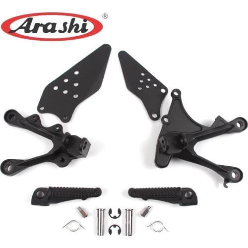 Arashi 1 Set ZX6R Ninja 2005 2006 Rider Front Footpegs Foot Pegs For KAWASAKI NINJA ZX 6R 2005 2006 Pedals Motorcycle