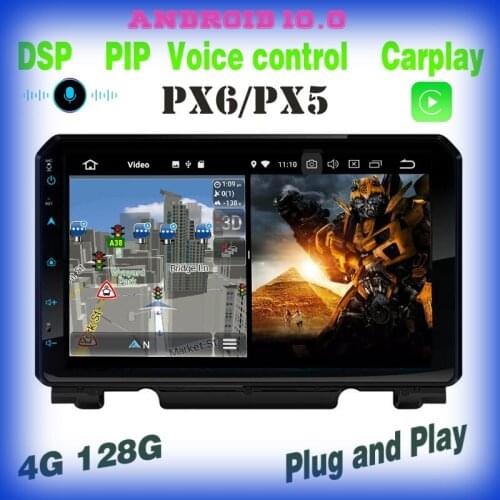 Px6 voice control Android 10.0 Car GPS radio Player for Suzuki jimny 2019 2020 2021 carplay multimedia wifi usb 4+128G