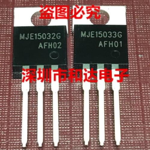 Free shipping 20pcs/lot=10pcs MJE15032G+10pcs MJE15033G TO-220 8A 250V
