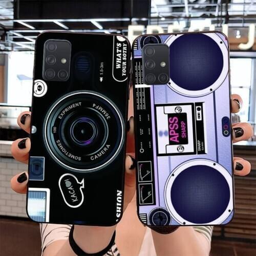 Vintage Camera Speaker Luxury Unique Design Phone Cover for Samsung S20 plus Ultra S6 S7 edge S8 S9 plus S10 5G lite 2020