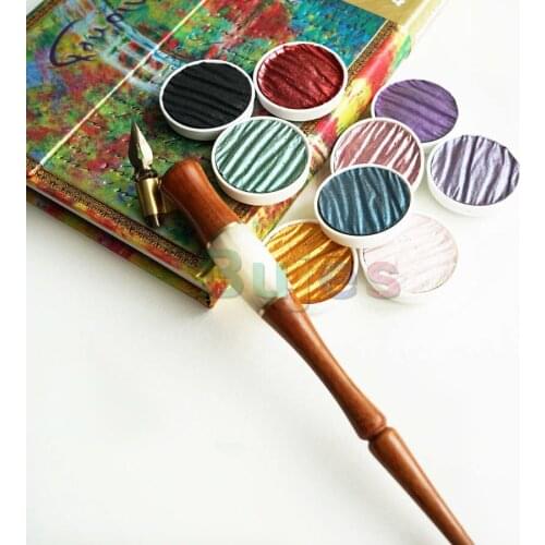 Finetec coliro Mica Pigment Rich Pearl Watercolor Paint ,Ideal for creating special effects and highlighting