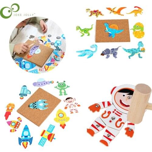 Childrens Creative Ding Ding Le Jigsaw Jigsaw Puzzle Wooden Benefit Intellectual Toys Early Education Board Game WYW