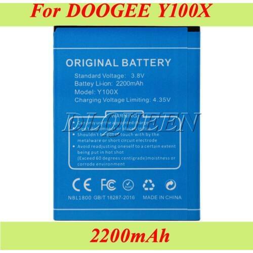 For Doogee Y100X Battery 2200mAh Batterie Bateria AKKU Accumulator for DOOGEE NOVA Y100X