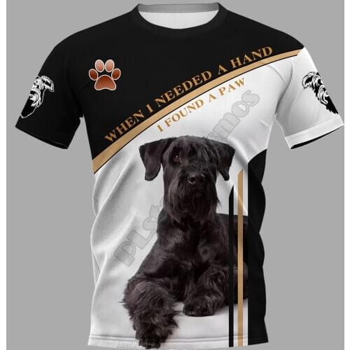 Giant Schnauzer 3D Printed t shirts women for men Summer Casual Tees Short Sleeve T-shirts Funny Short Sleeve Drop Shipping 06