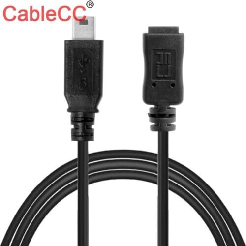 Xiwai Cablecc USB 2.0 Hi Speed Mini USB 5pin Male to Female Extension Adapter Cable 150cm 5ft