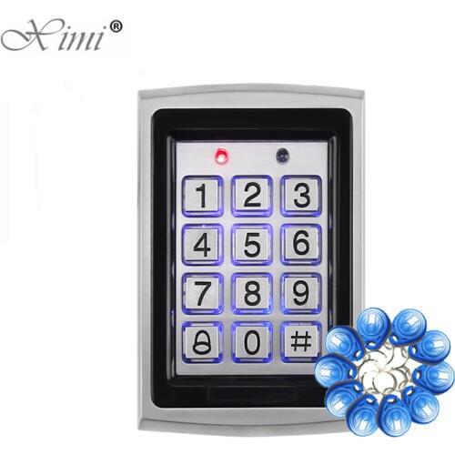 Good Quality Metal Access Controller Face Waterproof RFID Lock System 1000 Users Standalone RFID Card Password Access Control