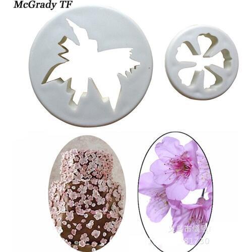 2pcs Cutting Die Cake Baking Cookie Mold Leaf Flower Shape Cake Cookies Plunger Paste Gum DIY Cake Decorating Tools Cake Tools