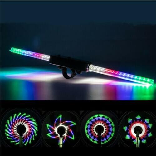 New hot sale LED Bicycle Wheel Lights Waterproof Bike Tire Spoke Lamps Ultra Bright 30 Patterns