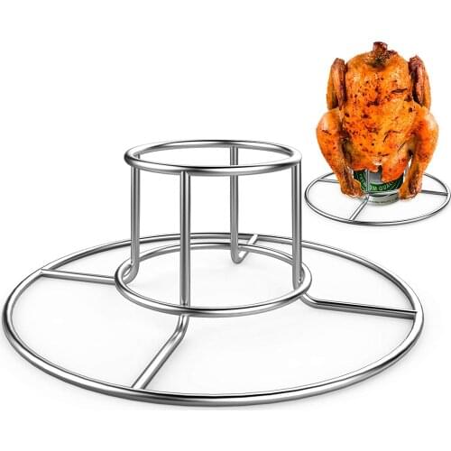 Chicken Rack, Stainless Steel Chicken Stand for Smoker and Grill