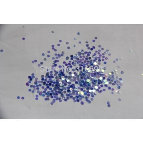 2mm Blue Holographic Glitter circle Round glitters for Glitter Nail Art and Glitter Crafts nail art Supplies