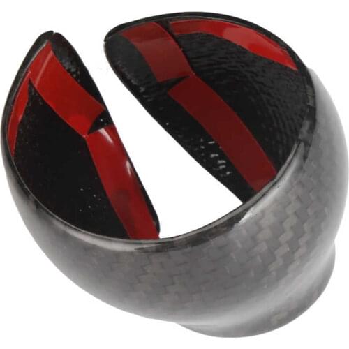 Carbon Fiber Interior Gear Shift Knob Trim Cover UV-Protection Fit for A3 8V 2010-2013 Gear Shift Knob Sticker