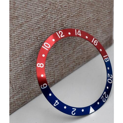 High End Aluminum Alloy Watch Bezel 37.6mm Watch Case Ring Parts fit mens Stainless Steel watch