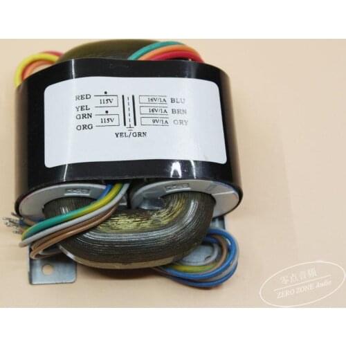 GZLOZONE 40VA High-quality R-type Transformer 40W Transformer 0-16V 0-16V 0-9V For AMP / DAC
